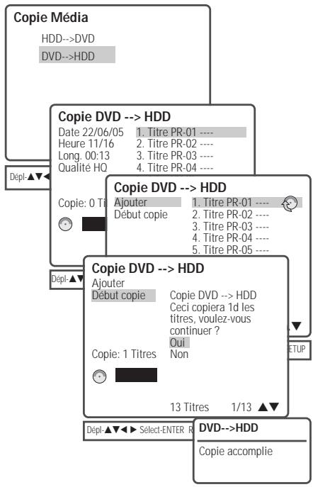 DAEWOO DHR-8105S - Montage de DVD vers HDD - 1
