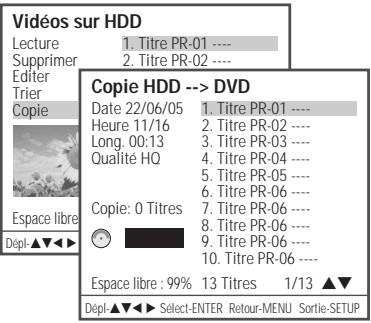 DAEWOO DHR-8105S - Montage d'un titre HDD vers un DVD - 1