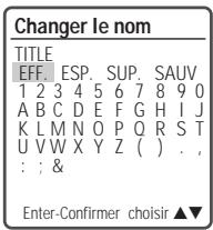 DAEWOO DHR-8105S - Modification du nom d'un titre - 2