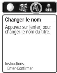 DAEWOO DHR-8105S - Modification du nom d'un titre - 1