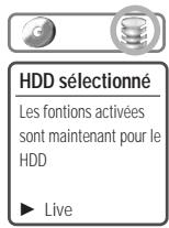 DAEWOO DHR-8105S - Pour commencer, passer en mode "HDD vidéos - 1