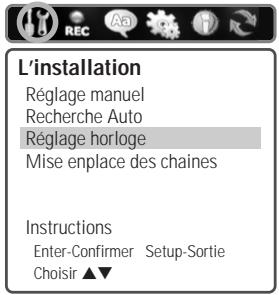 DAEWOO DHR-8105S - Réglage de l'horloge - 1