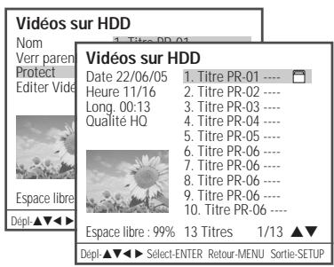 DAEWOO DHR-8105S - Protection d'un titre - 1