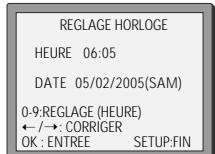 DAEWOO DVC 54 - Réglage de la date et de l'heure - 2