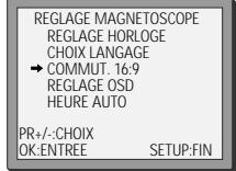 DAEWOO DVC 54 - Lecture / enregistrement du format 16:9 - 2