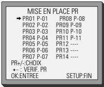 DAEWOO DX-7410 - Classement des programmes - 1