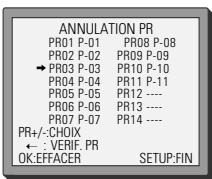 DAEWOO DX-7410 - Effacement des numéros de programme - 1
