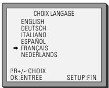 DAEWOO DX-7410 - Configuration de la langue - 4