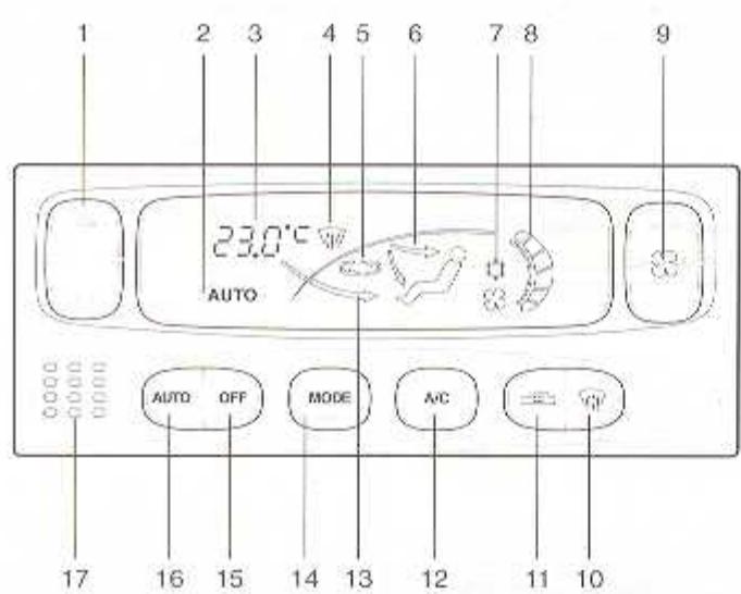 DAEWOO NUBIRA - Système de conditionnement d'air automatique - 1