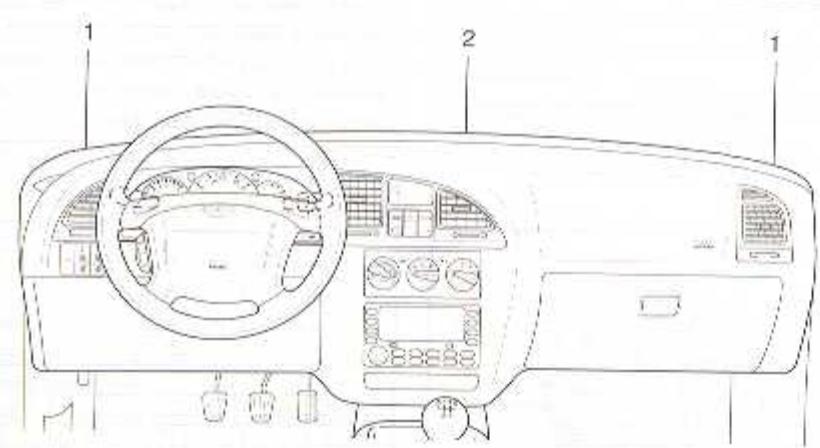 DAEWOO NUBIRA - Bouches de degivrage de la VITRE de la porte avant - 1