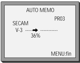 DAEWOO SVN9500S-A - Les réglages automatiques - 7