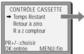 DAEWOO SVN9500S-A - Temps de bande restante et durée d'enregistrement des cassettes - 1