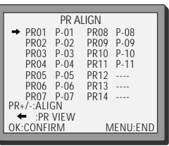 DAEWOO TVCR210 - Sorting programme locations - 12