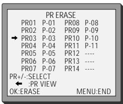 DAEWOO TVCR210 - Clearing programme locations - 11