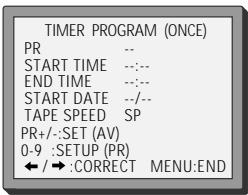 DAEWOO TVCR210 - Normal timer recording - 10