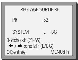 DAEWOO V2041N - Branchement au téléviseur avec un câble d'antenne (sans cordon péritel) - 11