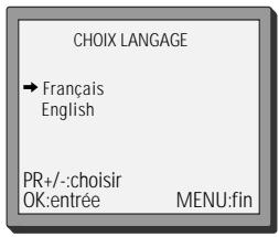 DAEWOO V2041N - Langues du menu - 2
