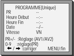 DAEWOO V2041N - Programmation d'enregistrement normale - 5