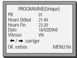 DAEWOO V2041N - Programmation normale - 9