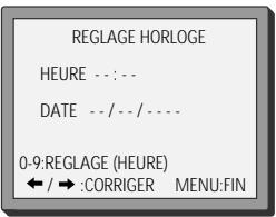 DAEWOO VCR5360B - Réglage de la date et de l'heure - 4