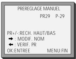 DAEWOO VCR5500 - annexe 1 - Prereglage PRIDE - 5