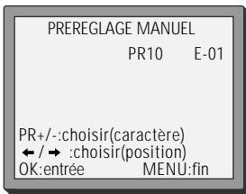 DAEWOO VQ230 - Noms de chaînes - 5