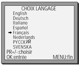 DAEWOO VQ230 - Langues des menus - 6