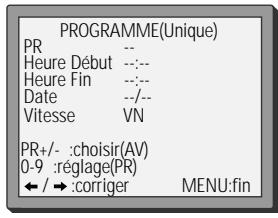 DAEWOO VQ230 - Programmation d'enregistrement normale - 6