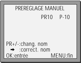 DAEWOO VQ230 - Noms de chaînes - 3