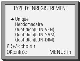 DAEWOO VQ230 - Programmation d'enregistrement normale - 2