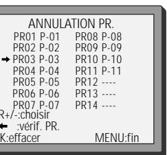 DAEWOO VQ230 - Effacer des chaînes - 11