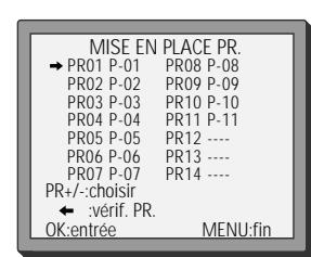 DAEWOO VQ230 - Ordonnez les chaînes - 11