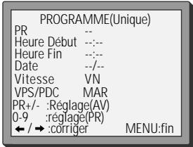 DAEWOO VQ237 - Programmation d'enregistrement normale - 6