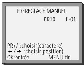 DAEWOO VQ237 - Noms de chaînes - 5