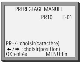 DAEWOO VQ251 - Noms de chaînes - 5