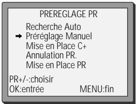 DAEWOO VQ251 - Installer des chaînes - 2