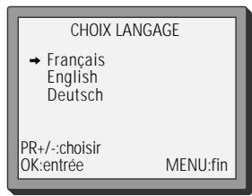 DAEWOO VQ257S - Langues des menus - 6