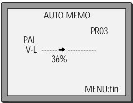 DAEWOO VQ257S - Les réglages automatiques - 6