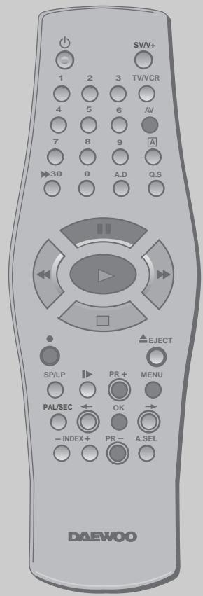 DAEWOO VQ257S - Branchement au téléviseur avec un câble d'antenne (sans cordon péritel) - 8