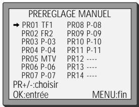 DAEWOO VQ257S - Installer des chaînes - 4