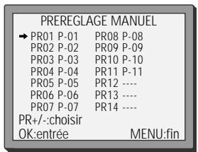 DAEWOO VQ814 - Installer des chaînes - 4