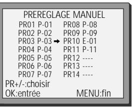DAEWOO VQ814 - Noms de chaînes - 7