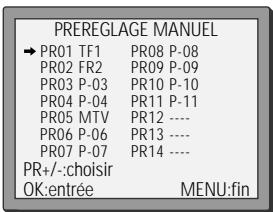 DAEWOO VQ857 - Installer des chaînes - 4