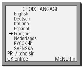 DAEWOO VQ857 - Langues des menus - 2