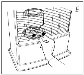 ZIBRO RS 145 E - C IGNITING THE HEATER - 3