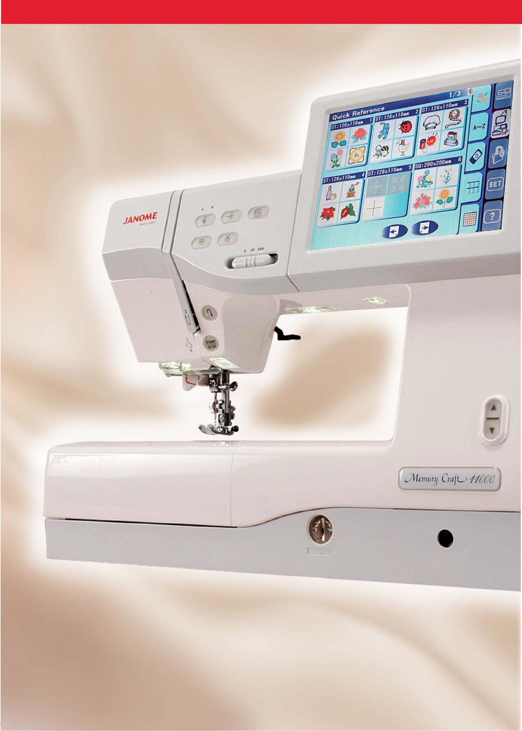 JANOME MEMORY CRAFT 11000 - Réalité - 1