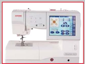 JANOME MEMORY CRAFT 11000 - Importer facilement les motifs de broderie - 1
