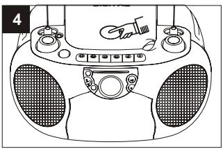 SUPPORTPLUS RADIO CASSETTE CD SP-PCD-9000 - Lecture normale - 4