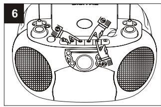 SUPPORTPLUS RADIO CASSETTE CD SP-PCD-9000 - Lecture de cassettes - 6