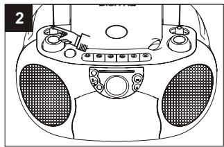 SUPPORTPLUS RADIO CASSETTE CD SP-PCD-9000 - Lecture de cassettes - 2